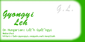 gyongyi leh business card